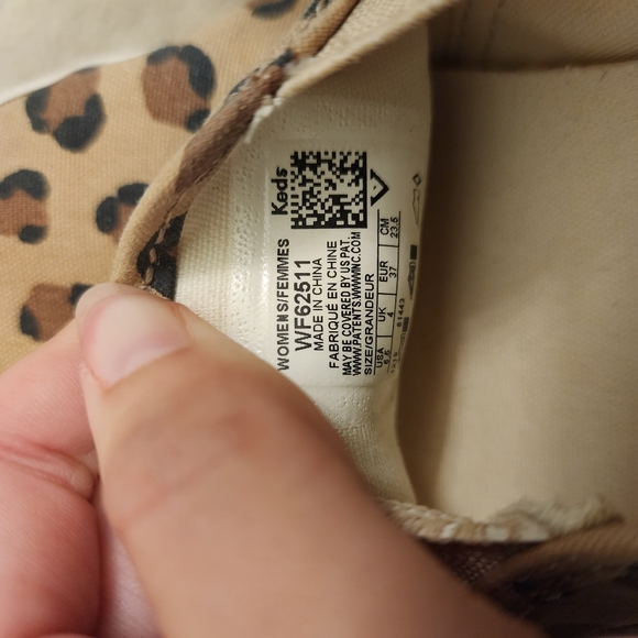 Keds Leopard Print Slip On Canvas Sneakers Size 6.5 - Picture 8 of 8